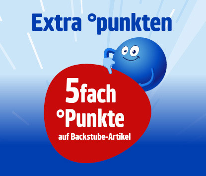 Extra°Punkten mit dem Backstube-Coupon