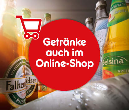 Getränke auch im Online Shop