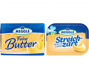 Meggle Feine Butter, Joghurtbutter oder Streichzart