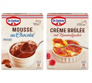 Dr. Oetker Crème Brûlée oder Mousse au Chocolat