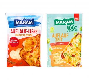 Milram Reibekäse oder Milram vegan gerieben