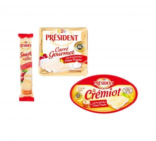 Président Le Crémiot, Carre Gourmet, La Brique oder Snack